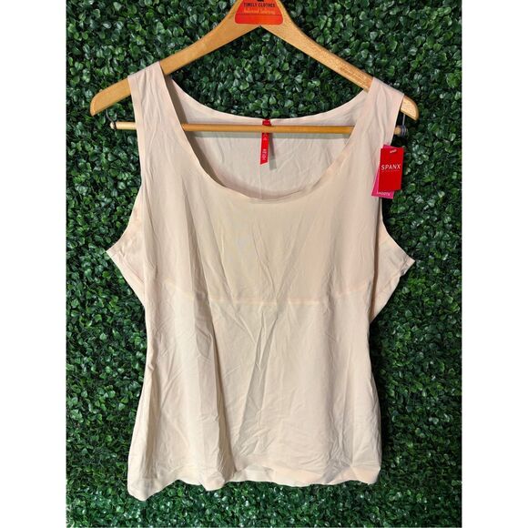 Spanx Tan Sculpting Shaping Tank Top Sz 1XL NWT - Picture 1 of 4